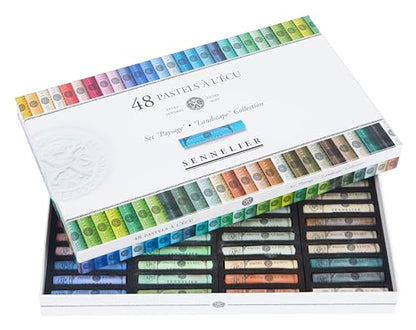 SENNELIER Extra-Soft French Pastel Professional Artist Box Set, 48-Colors