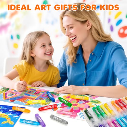 Tempera Paint Sticks, 24 Color Washable Solid Paint Sticks for Kids Toddler - size: 0.04 Ounce (Pack of 24)