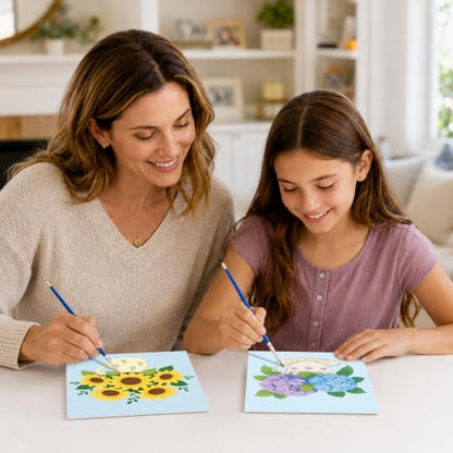 8 Pack Pre Drawn Canvas Painting Kits for Adults Sip and Paint Kit - size: 8x10, style: Floral Pattern,without Frame