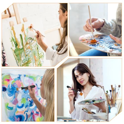5 PCS Paint Knife for Acrylic Painting, Palette Fan Knife Brushes for Acrylic Paintings, Background Paint Brushes, Stainless Steel Oil Painting Supplies Paintings Kit for Oil Canvas