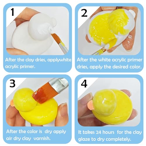 500ml Air Dry Clay Glaze, Protect Clay Surfaces,Delivers Gloss Glaze Effect - size: 500ml Gloss