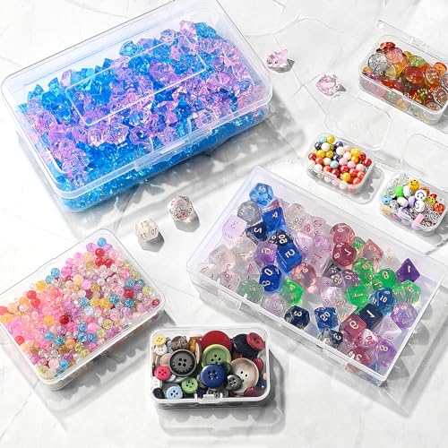 Clear Small Plastic Storage Containers with Lids, 28 Pack - size: 5 Size 28 Pcs