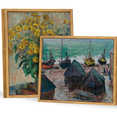 2 Pack 11x14 Canvas Floater Frame,0.9" Deep Canvas Frame,Walnut - color: Walnut Brown, size: 11"x14"