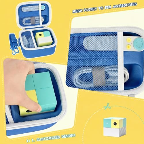 Againmore Case Compatible with Nex Playground Active Play System, Video Game Console Storage Holder Bag with Custom Slots for Device, HDMI Power Cord, Remote Control and Accessories-Blue(Box Only) - style: Blue Case