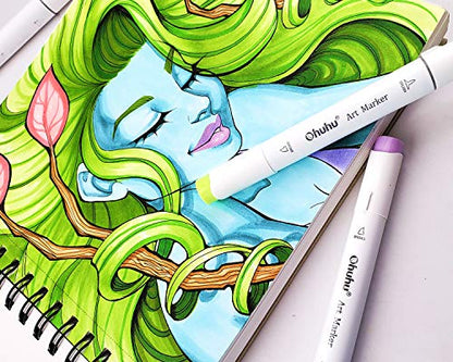 Ohuhu 8.3"x8.3" Marker Paper Pad Art Sketchbook for Drawing and Sketching - size: 8.3" x 8.3"