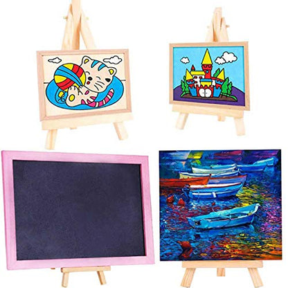 ANDES 9in Wood Tabletop Painting Easels 6 Pack, Arts & Crafts Display Stand - style: 6pack