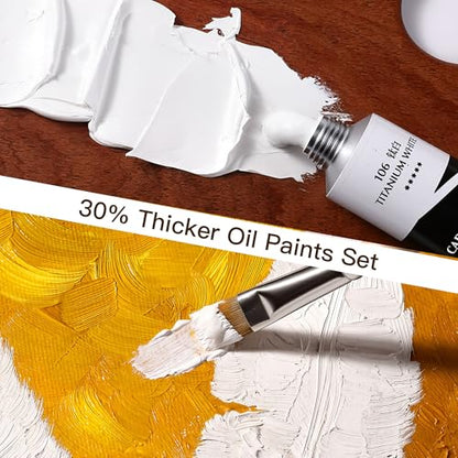 rubens Oil Paint Set 2oz 6 Count Titanium White Oil Paint for Canvas - color: 6 Titanium White