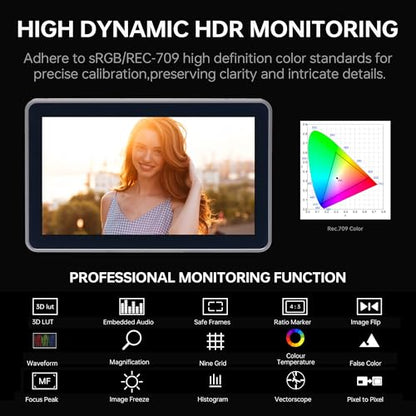 VILTROX DC-X2 6 Inch Touchscreen DSLR Camera Field Monitor