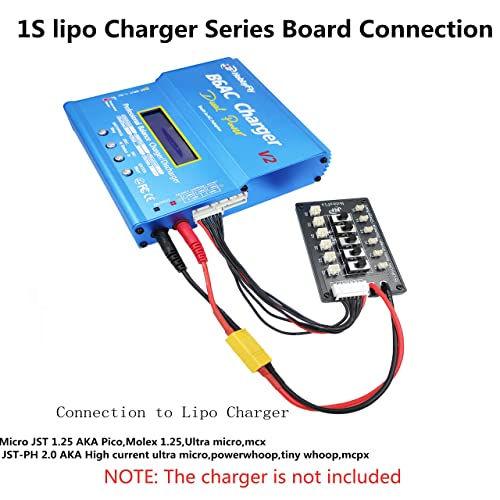 1s Lipo Battery Series Charging Board Blade Inductrix Ultra Micro JST-PH Connect Plate mCX mCPX for Tiny Whoop Charger Board