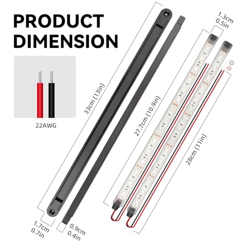 Boats Led Navigation Strip Lights, Red & Green, IP 67 Waterproof - color: RED&GREEN