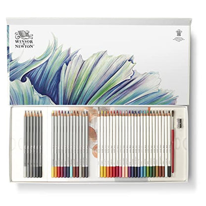 Winsor & Newton Studio Collection, Mixed Pencil Box Set, 45 piece - style: 45 Piece Mixed Pencil Set
