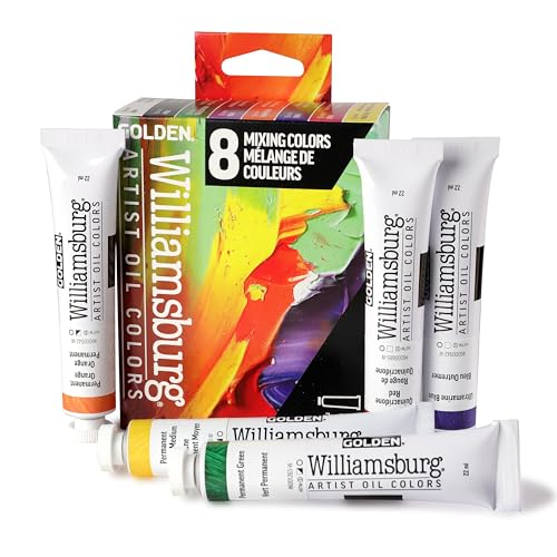 Williamsburg Artist Oil Colors, Mixing Colors Set, 8 Colors