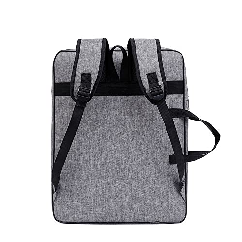 A3 Art Portfolio Carry Case Bag Drawboard Storage Portable Shoulder Tote - color: Grey