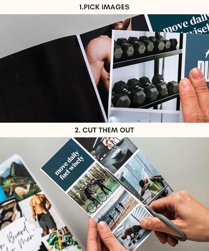 Lamare Vision Board Book for Men - 1000+ Images & Vision Board Supplies - style: For Men