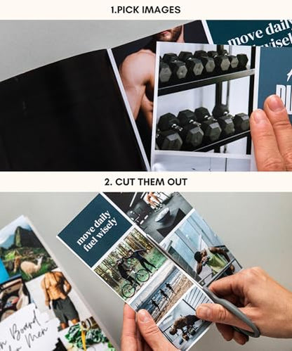 Lamare Vision Board Book for Men - 1000+ Images & Vision Board Supplies - style: For Men