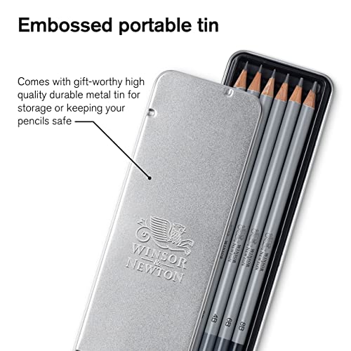 Winsor & Newton Studio Collection, Graphite Pencils, Set of 6 - style: 6 Graphite Pencils