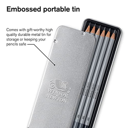 Winsor & Newton Studio Collection, Graphite Pencils, Set of 6 - style: 6 Graphite Pencils