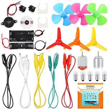 Sntieecr Electric Circuit Motor Kit, Science Experiment Educational Kit - style: Electric Motor Kit (Bagged)