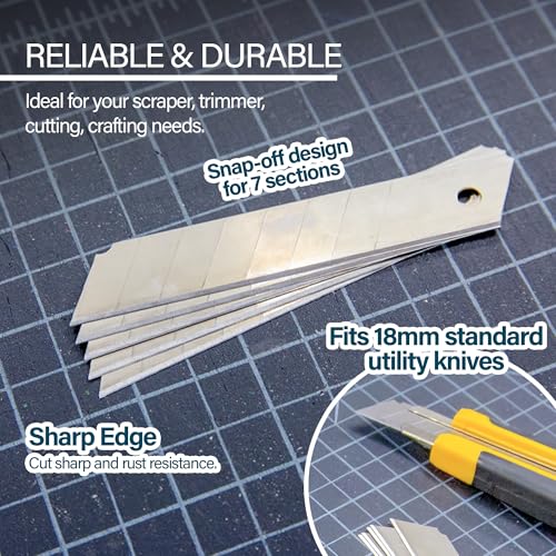 BAZIC Products 18 mm Snap-Off Replacement Blades in Tube, 8 Ct, 288-Case - size: 288-Pack