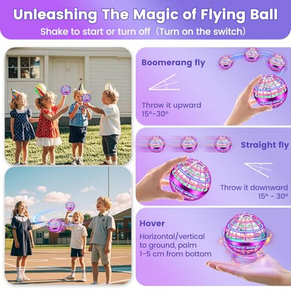 Flying Orb Ball Toy, 2026 Upgrade Hand Controlled Hover Ball - color: Bright Purple, size: 1 Pack