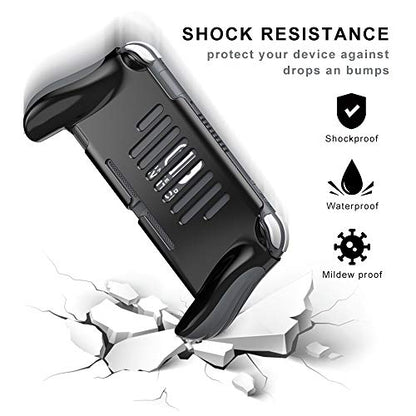 Grip Case for Nintendo Switch Lite,Hand Grips Handles Ergonomic Protective Case,Accessories Compatible with Nintendo Switch Lite (Black) - color: Black