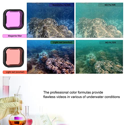 SOONSUN 6-Pack ND/CPL & Snorkeling Lens Filters for GoPro Hero 7/6/5 Black