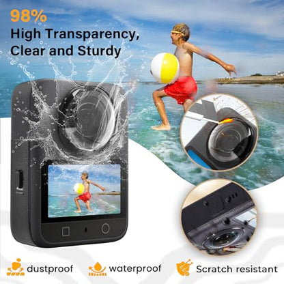 JZW-Shop Glass Lens Guard Compatible with DJI OSMO 360 Camera, HD Clear, 9H