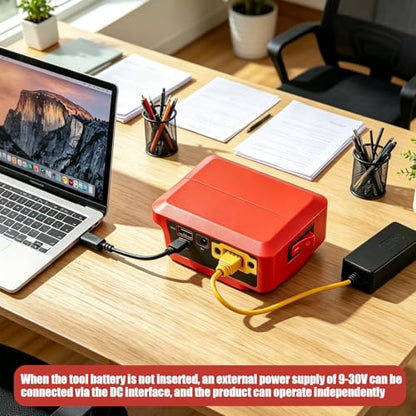 Multifunction Adapter for MIL 18V Batteries - color: red(for "MIL")