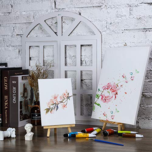 24 Pack Mini Wood Display Easel (8 Inch) - size: 8 Inch