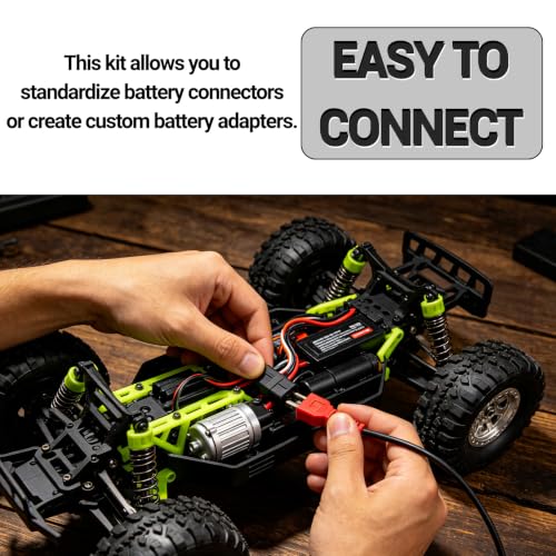 52 Pcs T-Plug EC3 XT60 Male and Female Plug Adapter Connector Kit - color: 52pcs