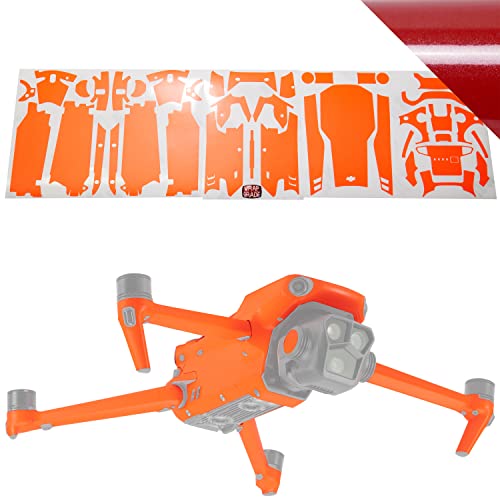 WRAPGRADE Skin Compatible with DJI Mavic 3 Pro (Japan RED) - color: Japan Red / Pro