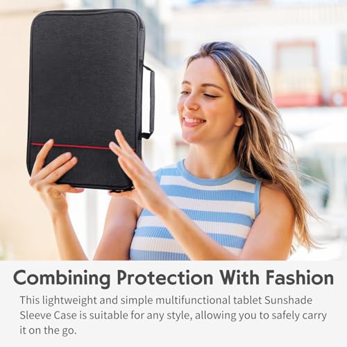 iPad Sun Shade Tablet Sleeve Case for 12-13 inch, iPad Sun Glare Shield - size: 12-13in