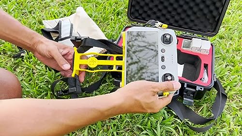 Zero Gravity Hands-Free RC Shoulder Harness/Lanyard Body Mount for DJI RC Controller (Mini 3 Pro) Innovative Two Position Locking Holder, Secure Controller to Pilot's Body, Patent Pending
