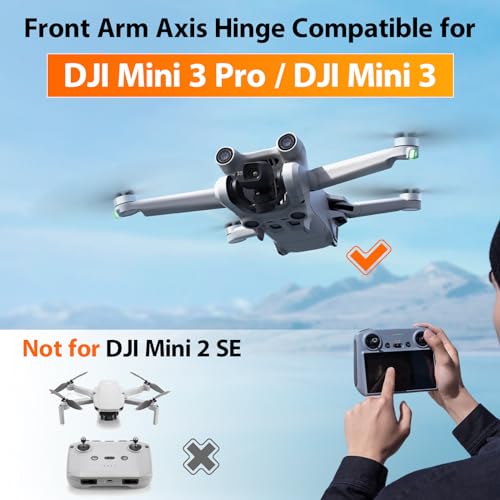 Front Arm Axis Replacement for DJI Mini 3 Pro/Mini 3 Front Arm Hinges Arm Shaft for DJI Mini 3 Pro Drone Accessories Parts with Repair Tools