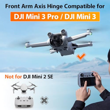 Front Arm Axis Replacement for DJI Mini 3 Pro/Mini 3 Front Arm Hinges Arm Shaft for DJI Mini 3 Pro Drone Accessories Parts with Repair Tools