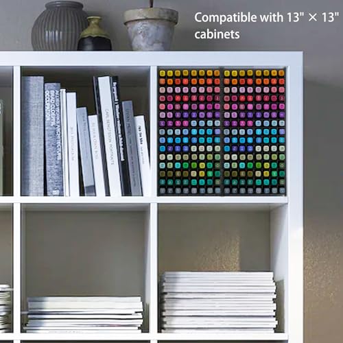 SANFURNEY Art Marker Storage Rack for 120 Markers Black - size: Rack for 120 Markers - Black