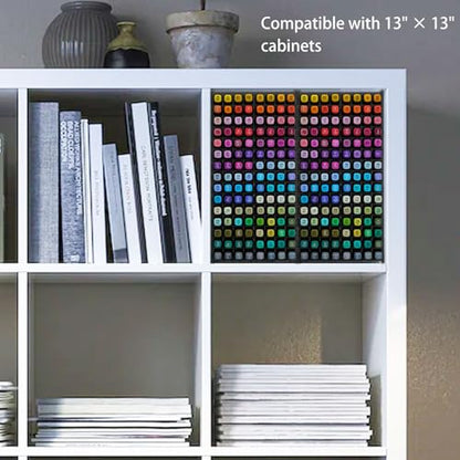 SANFURNEY Art Marker Storage Rack for 120 Markers Black - size: Rack for 120 Markers - Black