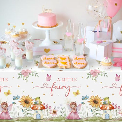3 Pack Fairy Party Tablecloths for Girls - color: Fairy