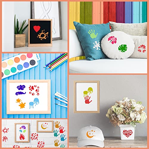 Graffiti Stencils for Crafts, 64 Pcs 3 Inch for Rocks Mini Signs Cards - color: Graffiti