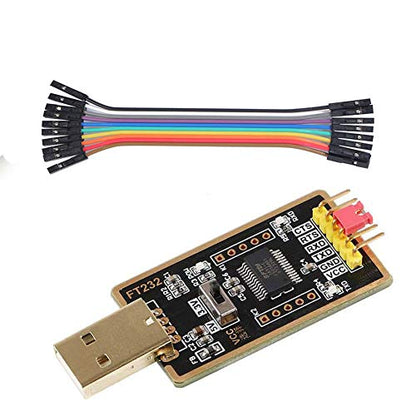 USB to UART Converter Built-in FT232RL 6P Serial Adapter, DIY USB to TTL Adapter for Programming Arduino Nano Raspberry Pi