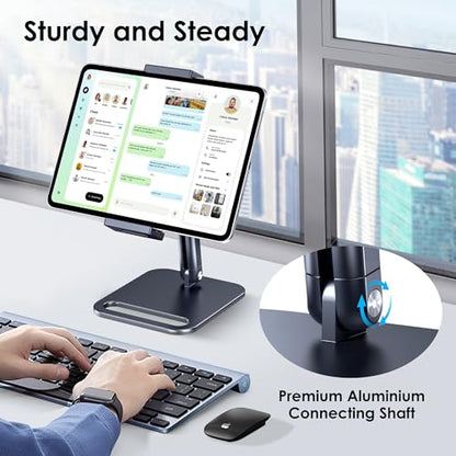 CreaDream Tablet Stand, Heavy Aluminum iPad Stand for Desk - size: Short - One Arm