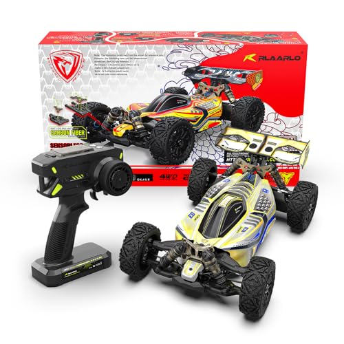 AMORIL RLAARLO 1/8 Dragon Knight Electric Brushless RC Car for Adults with 80km/h,4X4 RTR Off-Road Buggy,Hobby Racing Competition Grade, Charger and Battery Excluded - color: Blue, size: 1:8 RTR