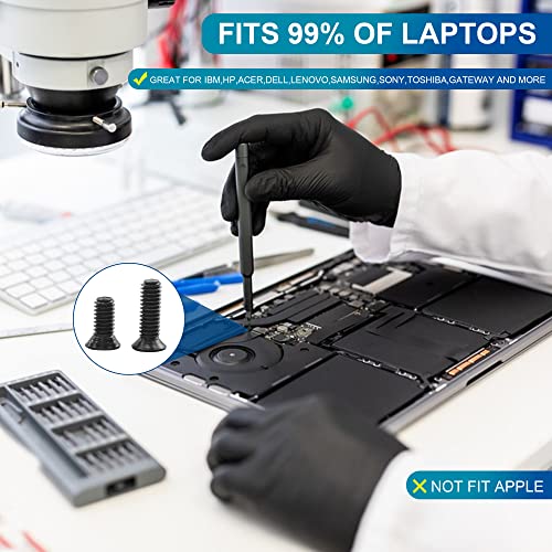 NINDEJIN Laptop Computer Screw Kit, M2 M2.5 M3 Countersunk Flat Head Phillips Mini Screws Set, Replacement Part Electronic Repair Accessories - style: Flat Head 2