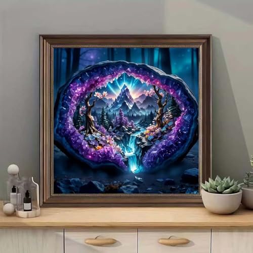 Diamond Painting Kits for Adults,Crystal Forest Landscape Diamond Art Kits - color: SH072