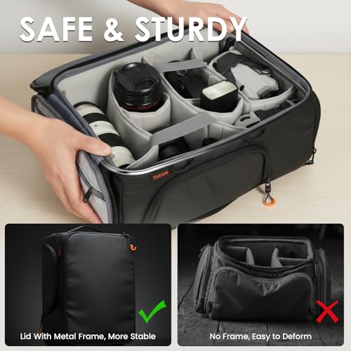 TARION Medium Camera Insert Bag Quick Access DSLR Inner Case Organizer M - style: M (2 Cameras 7 Lenses)