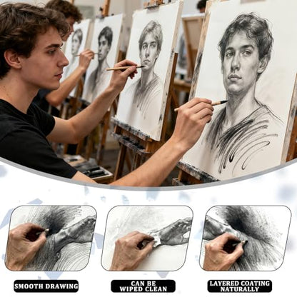 Charcoal Powder for Drawing & Art - Ideal for Sketching, Shading & Blending - Professional Artist Grade (4 Ounces)