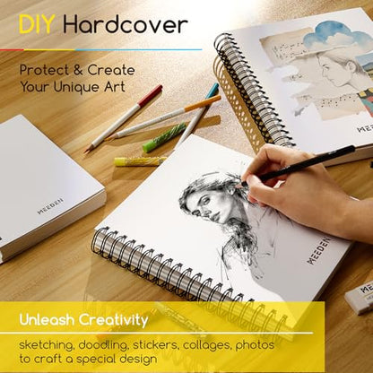 MEEDEN 6"x8" Sketchbook Paper Pad: 122lb/180gsm, 60 Sheets Heavy Weight - size: 6"x8"