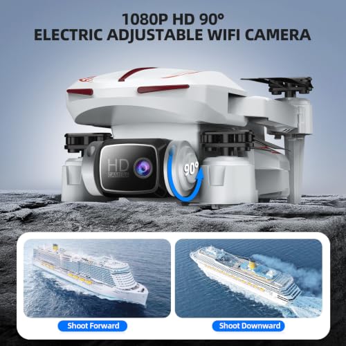 Pallton Drone with Camera for Adults and Beginners, Foldable RC Quadcopter - color: Phantom Grey