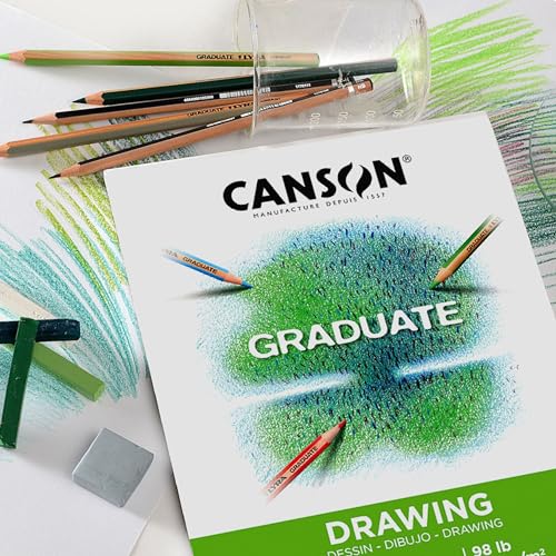 Canson Graduate Drawing Paper Pad, 9x12 in - color: White Paper, size: 9x12 inch
