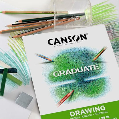 Canson Graduate Drawing Paper Pad, 9x12 in - color: White Paper, size: 9x12 inch